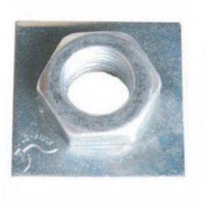 Adj Weld On Stump Plate M30 90x90mm Post