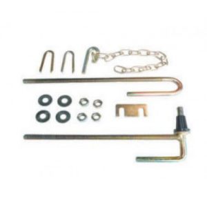 32NB/400mm Field Gate Hinges Set w/ Spring Security Staple Fastener