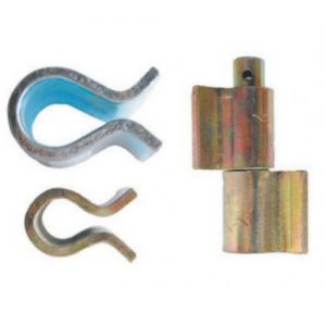 Weld on Hinge 12mm Blue