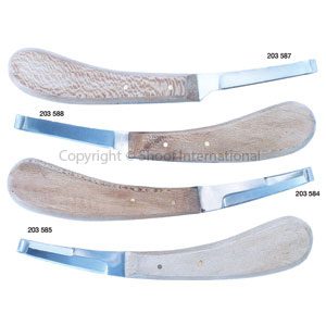 Hoof Knife P/pack D/Edge Left
