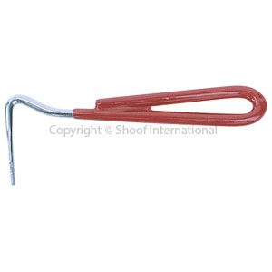 Hoof Pick Nickel-plated (red handle)