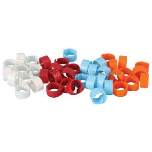 Poultry Leg Band Clip-on 20mm 10pk Blue
