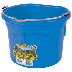 Feed Bucket Flat Back 8L Berry Blue