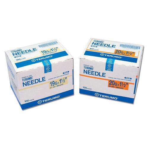 Disposable Needles Box of 100 – 20G x 1 1/2″