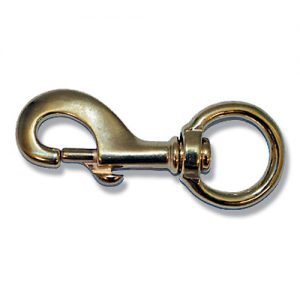 Round Eye Swivel Hook - Brass Heavy Duty 32mm