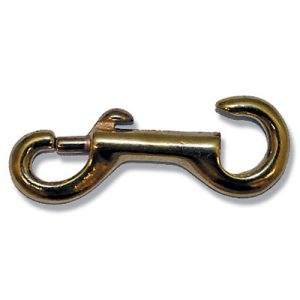 Open Eye Snap Hook - Brass 15mm