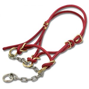 Hackamore Leather Nose Band - Cow (White)