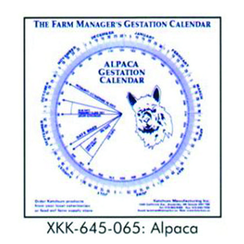 Gestation Calendar – Alpaca