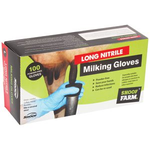 Milking Gloves Long Nitrile XX-Large/100