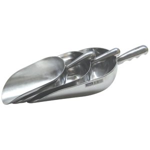 Feed Scoop Round Bottom Aluminium 1L