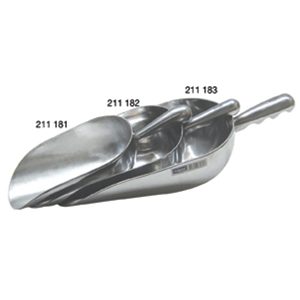 Feed Scoop Round Bottom Aluminium 1.6L