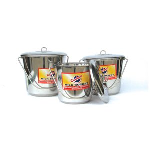 Bucket Stainless Cowbell w Lid 7L