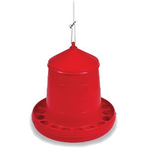 Poultry Feeder Plastic 8kg (red)