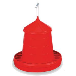Poultry Feeder Plastic 12kg (red)