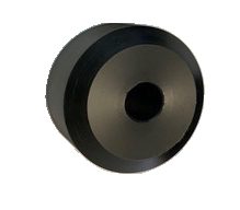 Nylon Wheel Black 75mm x 40mm, 15-17mm hole