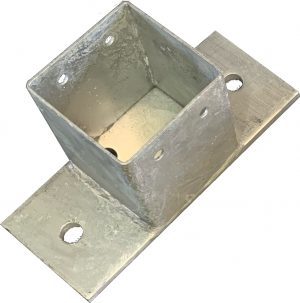 Post Base Plate 100x100 - 2 Holes