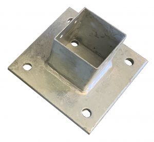 Post Base Plates 100x200 - 4 Holes