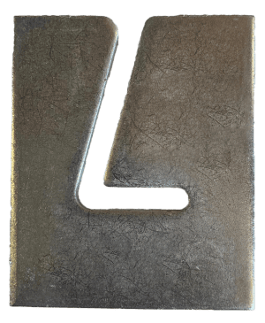 Slotted chain plate - Tall. To suit 6mm chain