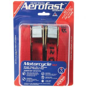 Tiedown Aerofast Motorcycle 2mx25mm 2pk