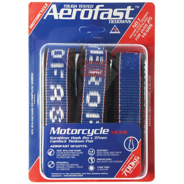 Tiedown Aerofast Motorcycle 2mx37mm 2pk