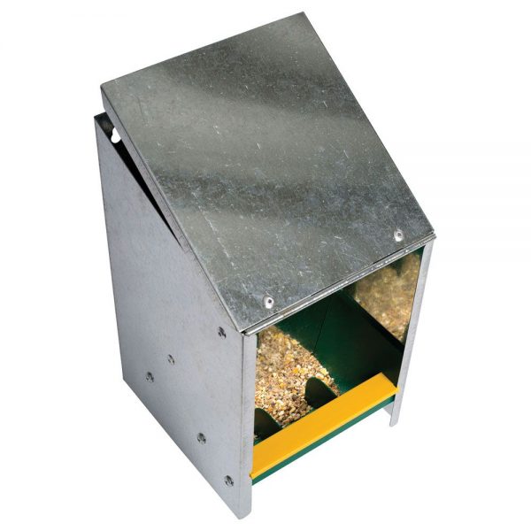 Poultry Feeder Wall-Mount Zinc 2.5kg