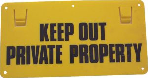 Sign - KEEP OUT