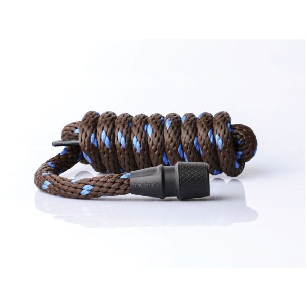 GoLeyGo Horse Lead Rope only Brown/LBlu