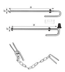 Field Gate Set 25x275mm - Galvanised