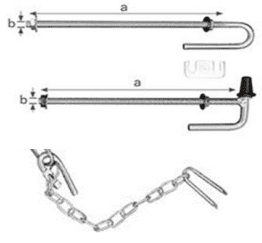 Field Gate Set 25x400mm - Zinc