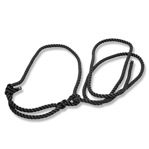 Halter Poly Rope Cow/Horse – Black