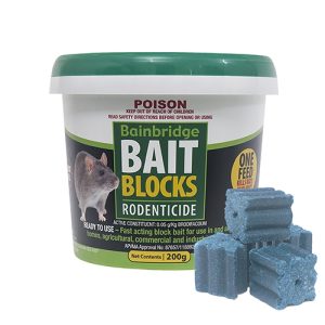 Rodent Bait Blocks (Brodifacoum 0.05g/kg) - 200g