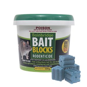Rodent Bait Blocks (Brodifacoum 0.05g/kg) - 500g