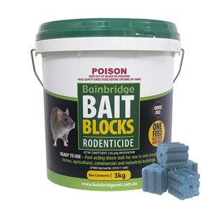Rodent Bait Blocks (Brodifacoum 0.05g/kg) - 3kg