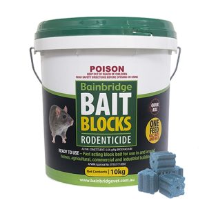 Rodent Bait Blocks (Brodifacoum 0.05g/kg) - 10kg