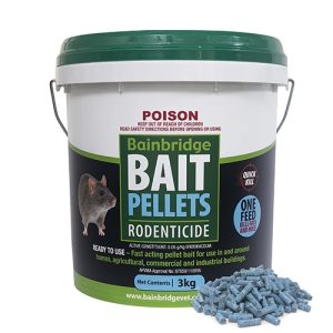 Rodent Bait Pellets (Brodifacoum 0.05g/kg) - 3kg
