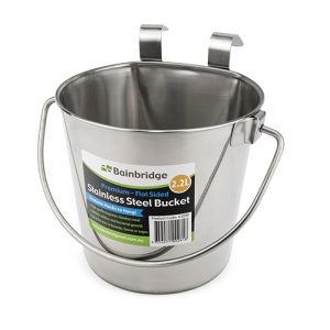 Stainless Steel Bucket - Flat Sided (2.2 Litre)