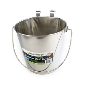 Stainless Steel Bucket - Flat Sided (8.3 Litre)
