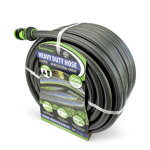 Agricultural Garden Hose with Fittings – 18mm x 30m