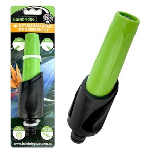 Adjustable Hose Nozzle with Rubber Grip