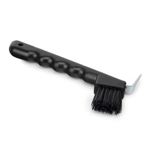 Hoof Pick With Brush - Black