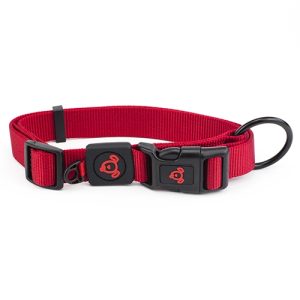 Nylon Dog Collar Premium - Extra Small Red