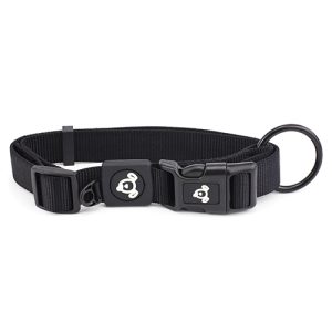 Nylon Dog Collar Premium - Medium Black
