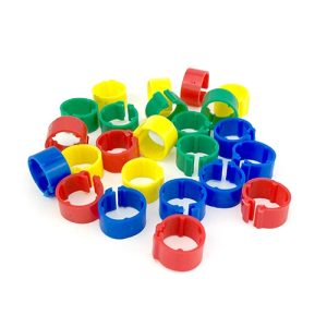 Poultry Leg Rings 15mm - Mixed (24)