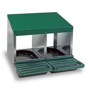 Nesting Box Metal & Plastic - Double Hole