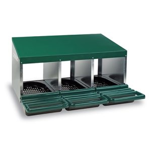 Nesting Box Metal & Plastic - Triple Hole