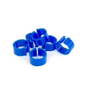 Poultry Leg Rings 8mm - Blue (24)
