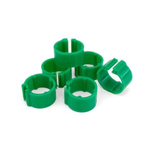 Poultry Leg Rings 21mm - Green (24)