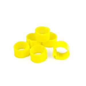 Poultry Leg Rings 21mm - Yellow (24)