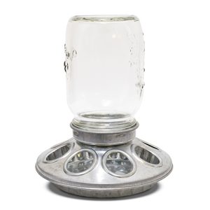 1kg Feeder Galv. Base w/Glass Mason Top
