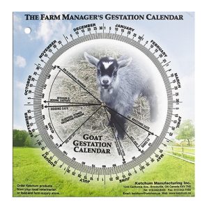 Gestation Calendar - Goat